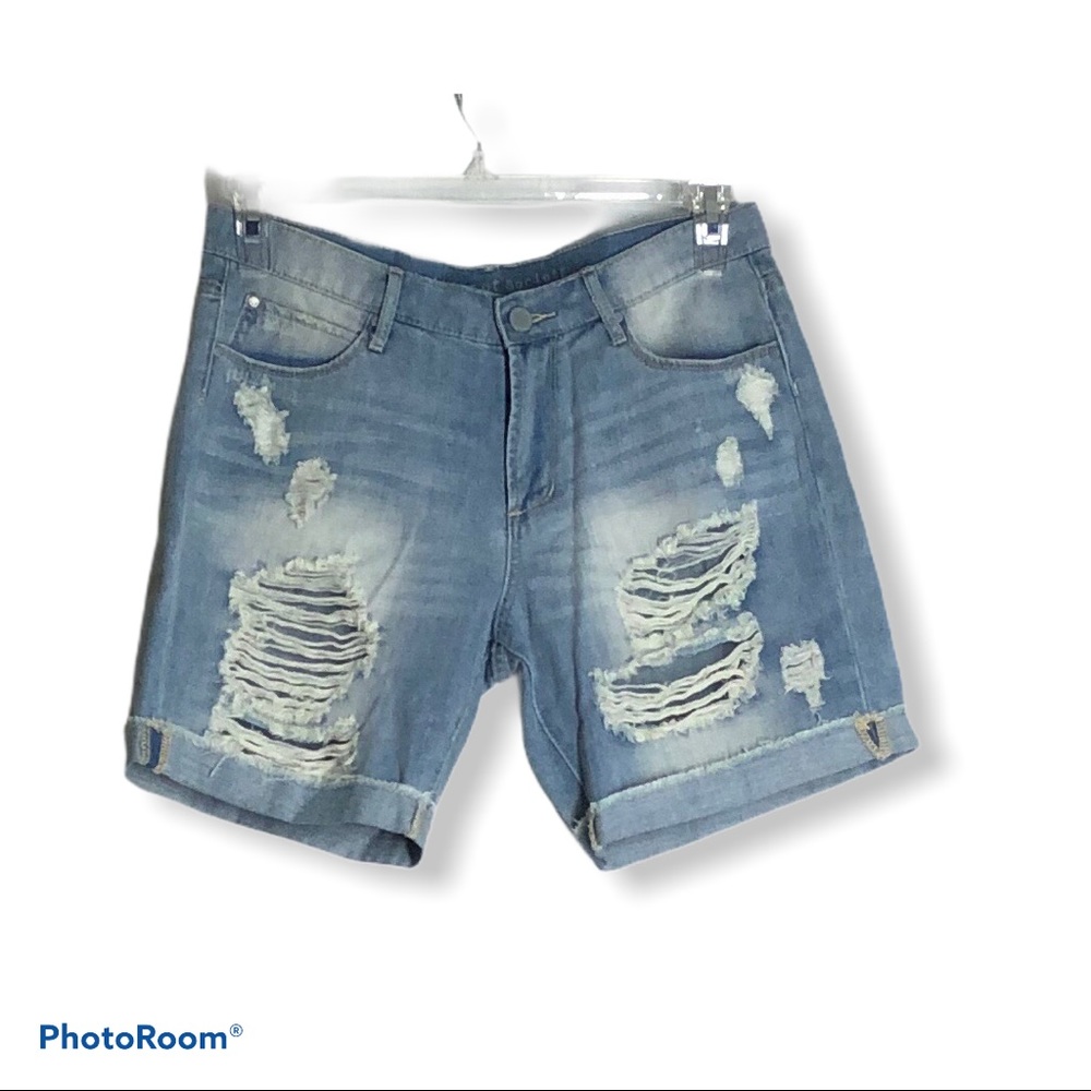 Article of Society Distressed Denim Shorts, Sz 28 - Picture 4 of 5